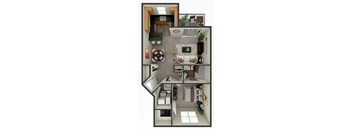 One Bedroom Meadowlark Skyridge Club Apartments Crystal Lake IL