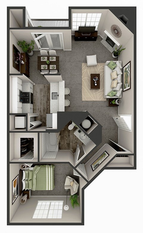 Randall Village Apartments- Crystal Lake, IL - One Bedroom