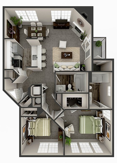 Randall Village Apartments- Crystal Lake, IL - Two Bedroom