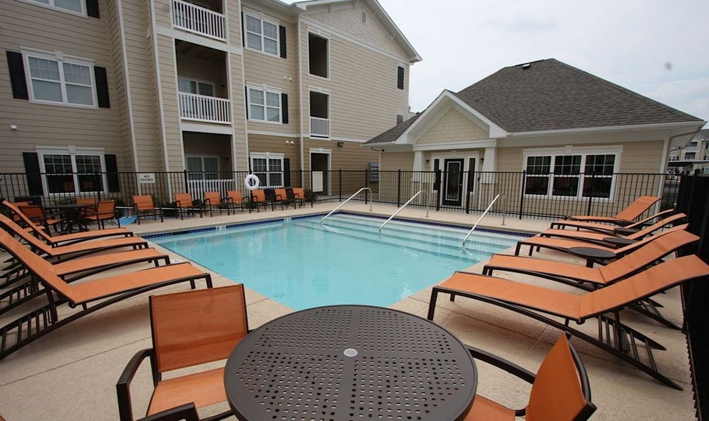 Swimming Pool With Relaxing Sundecks at Aventura at Forest Park, Missouri