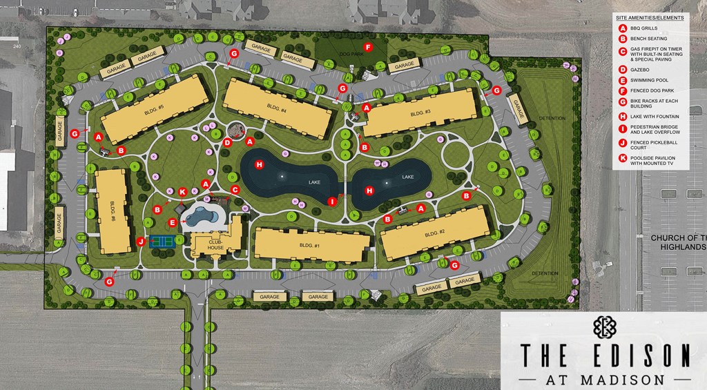a map of the edison at madison campus  at The Edison at Madison, Madison, AL, 35757