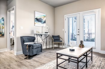 Modern Living Room Modern Living Room at The Edison at Bridlespur, Kansas City, 64114 - Photo Gallery 2