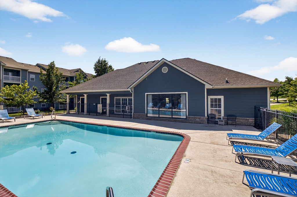 Pool And Lounge Chairs at Aventura at Richmond, St. Peters, 63376