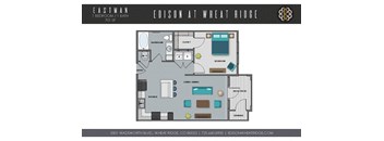 Eastman Floorplan at The Edison at Wheat Ridge, Colorado, 80033