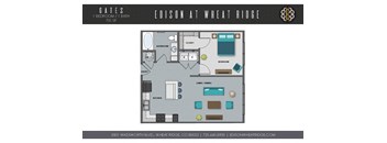 Gates Floorplan at The Edison at Wheat Ridge, Wheat Ridge, CO
