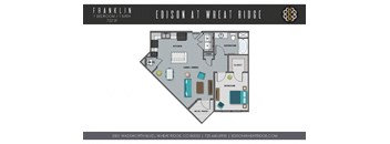 Franklin Floorplan at The Edison at Wheat Ridge, Wheat Ridge, 80033
