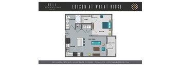 Bell Floorplan at The Edison at Wheat Ridge, Wheat Ridge, Colorado
