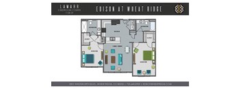 Lamarr Floorplan at The Edison at Wheat Ridge, Colorado
