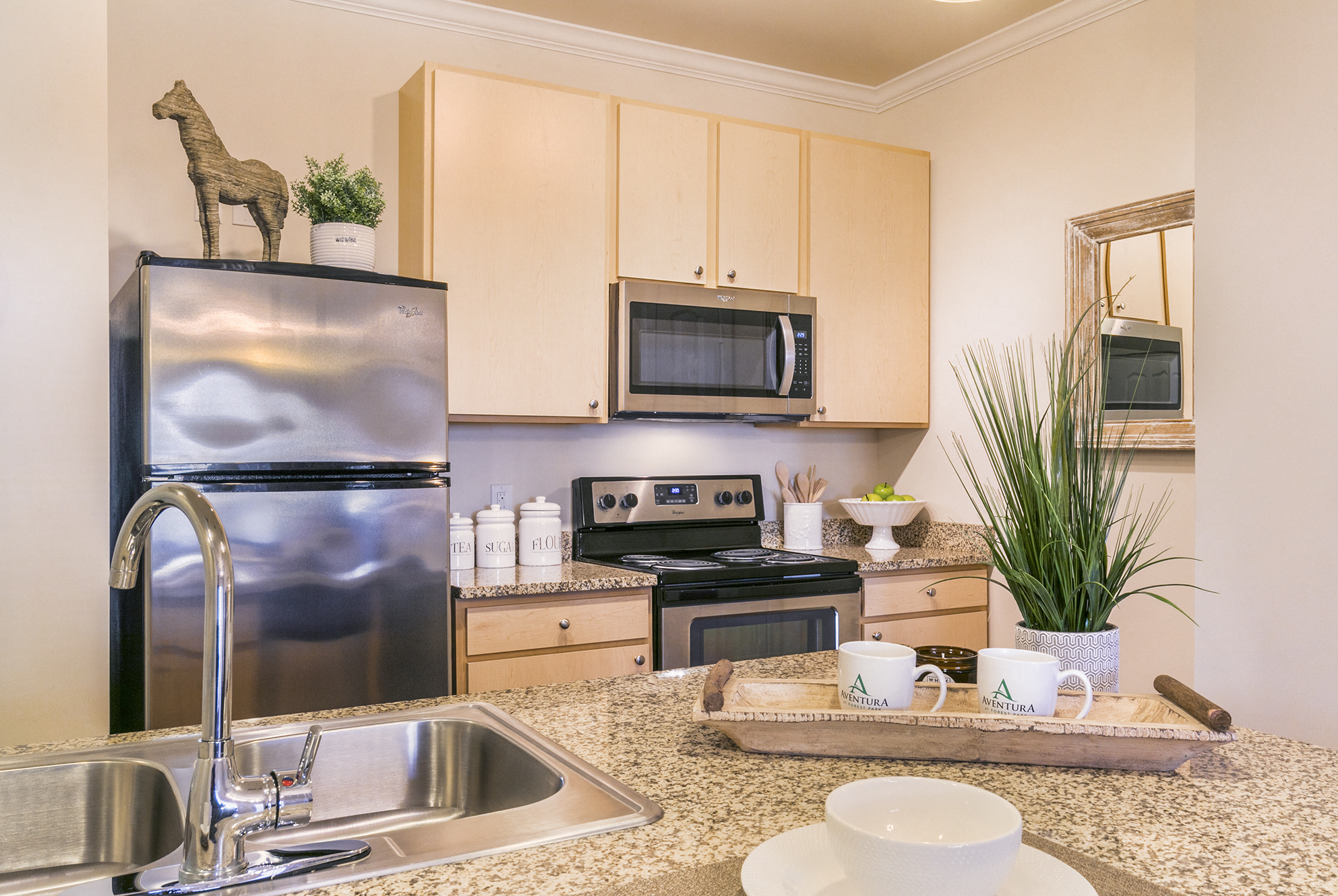 New Counter Tops and Cabinets at Aventura at Forest Park, St. Louis