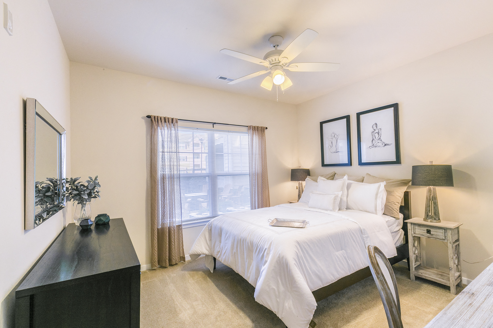 Large Windows with Beautiful Window Coverings at Aventura at Forest Park, St. Louis, MO