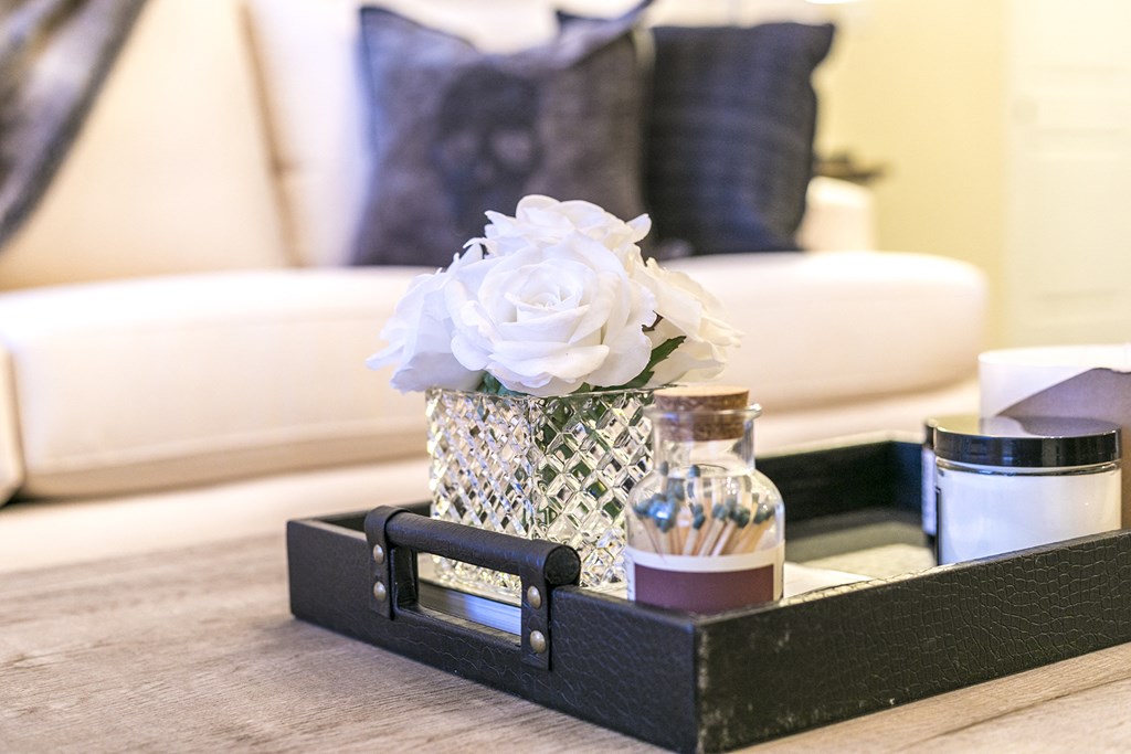 Living Room Coffee Table at Aventura at Forest Park, St. Louis,Missouri