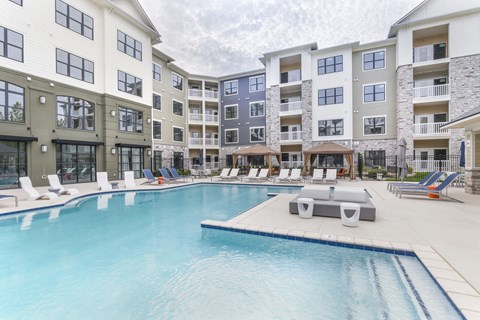 Pool at Aventura at Wild Horse Creek, Chesterfield, MO