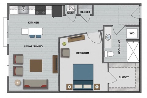 Bell Floor Plan at The Edison at Bridlespur, Kansas City, 64114