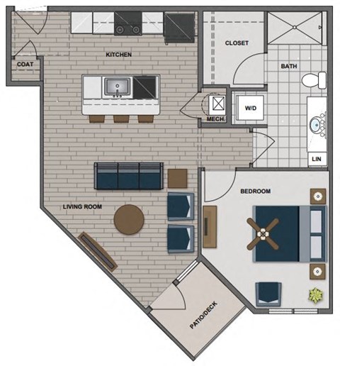 Bell Floor Plan at The Edison at Chapel Hills, Colorado Springs, Colorado