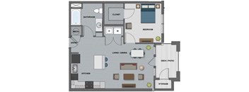 Bell Floor Plan at The Edison at Riverwood, Hermitage, TN