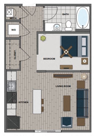 Benz Floor Plan at The Edison at Chapel Hills, Colorado Springs