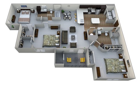 C1 Floor Plan at Aventura at Richmond, St. Peters, Missouri