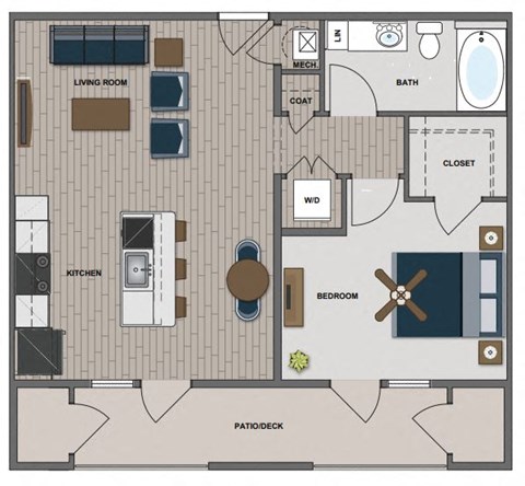 Carver Floor Plan at The Edison at Chapel Hills, Colorado