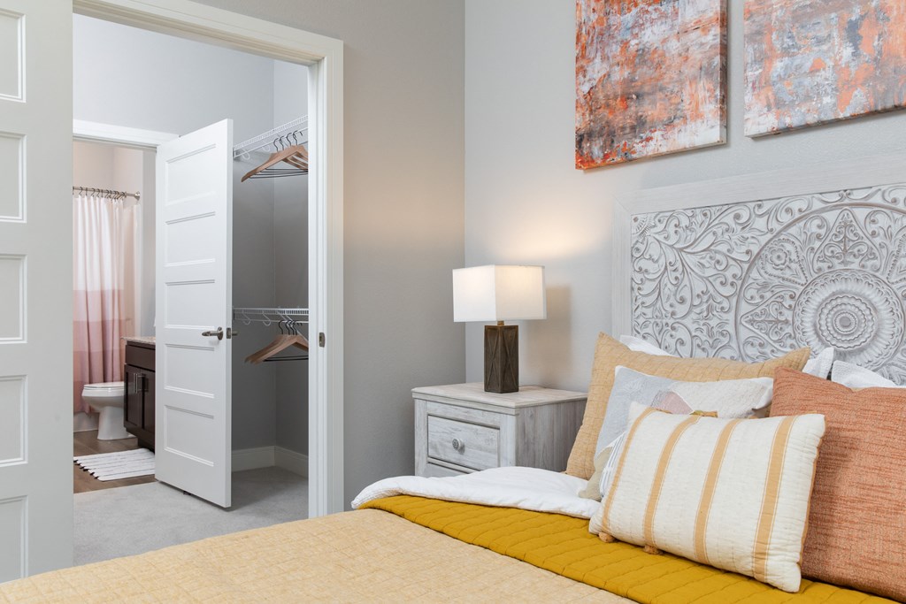 Ford 1 bed Bedroom and Closet at The Edison at Rice Creek, Shoreview, MN, 55126