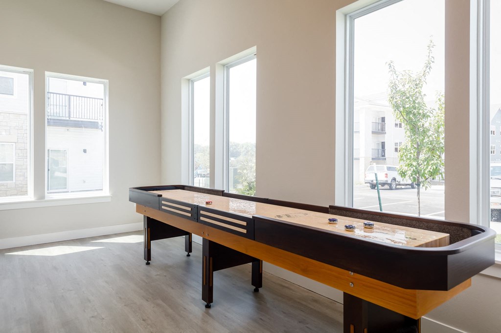a game room with a foosball table at The Edison at Blue Springs, Missouri, 64014