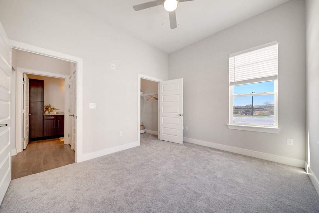 Expansive Closets w/ Open Air Shelving at The Edison at Riverwood, Hermitage, TN