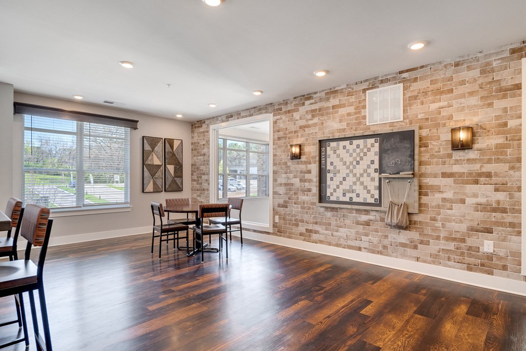 Community Gaming System Room with Easy Big Screen Connections at The Edison at Riverwood, Tennessee