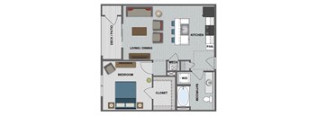 Gates II Floor Plan at The Edison at Bridlespur, Kansas City, MO
