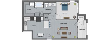 Gates Floor Plan at The Edison at Riverwood, Tennessee, 37076