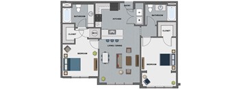 Hopper Floor Plan at The Edison at Riverwood, Hermitage, TN, 37076