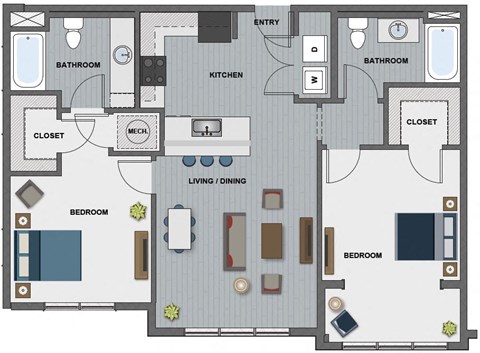 Hopper Floor Plan at The Edison at Riverwood, Hermitage, TN, 37076