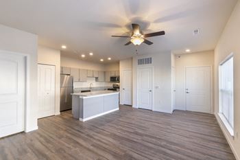 Kitchen View From Living Room at Aventura at Forest Park, St.Louis