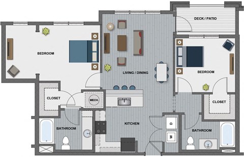 Lamarr Floor Plan at The Edison at Riverwood, Hermitage, 37076