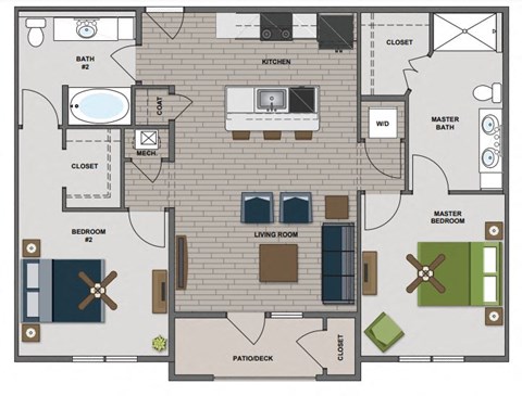 Lang Floor Plan at The Edison at Chapel Hills, Colorado, 80920
