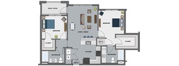 Lang Floor Plan at The Edison at Riverwood, Hermitage, TN