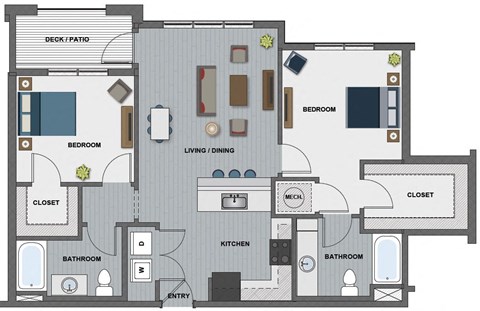 Lang Floor Plan at The Edison at Riverwood, Hermitage, TN