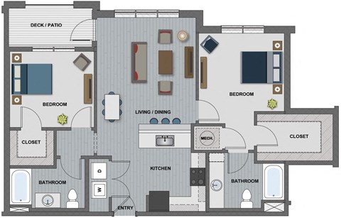 Latimer Floor Plan at The Edison at Riverwood, Hermitage
