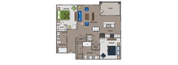 Tesla( Floor Plan at The Edison at Madison, Alabama, 35757