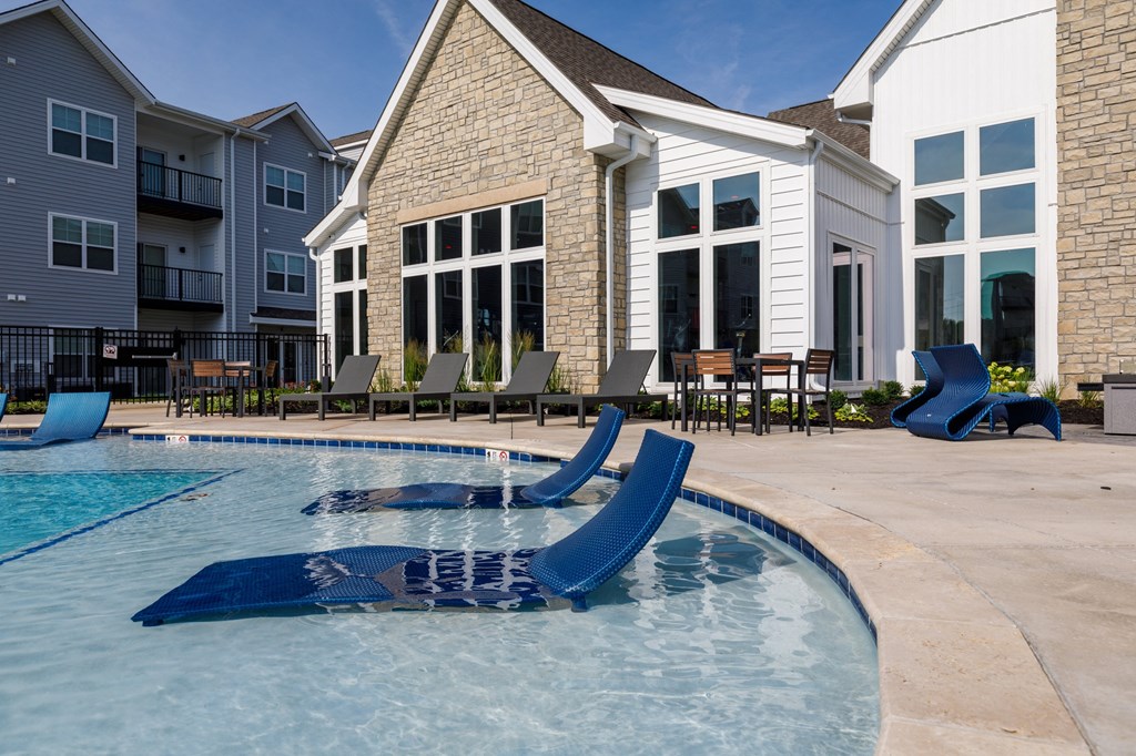 take a dip in our resort style swimming pool at The Edison at Blue Springs, Missouri