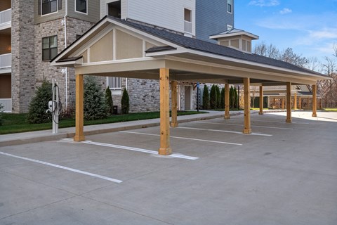 Carports at Aventura at Wild Horse Creek, Chesterfield, MO, 63017