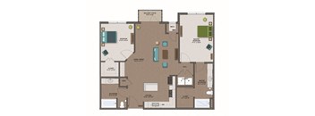 a floor plan of a home  at The Edison at Woodbury, Minnesota, 55129