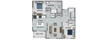 Tesla III Floor Plan at The Edison at Bridlespur, Kansas City, MO, 64114