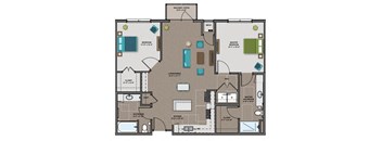 Tesla Floor Plan at The Edison at Woodbury, Minnesota