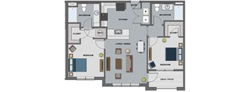 Tesla Floor Plan at The Edison at Riverwood, Hermitage