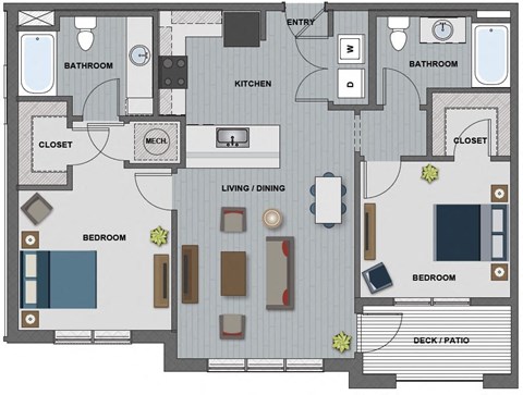 Tesla Floor Plan at The Edison at Riverwood, Hermitage