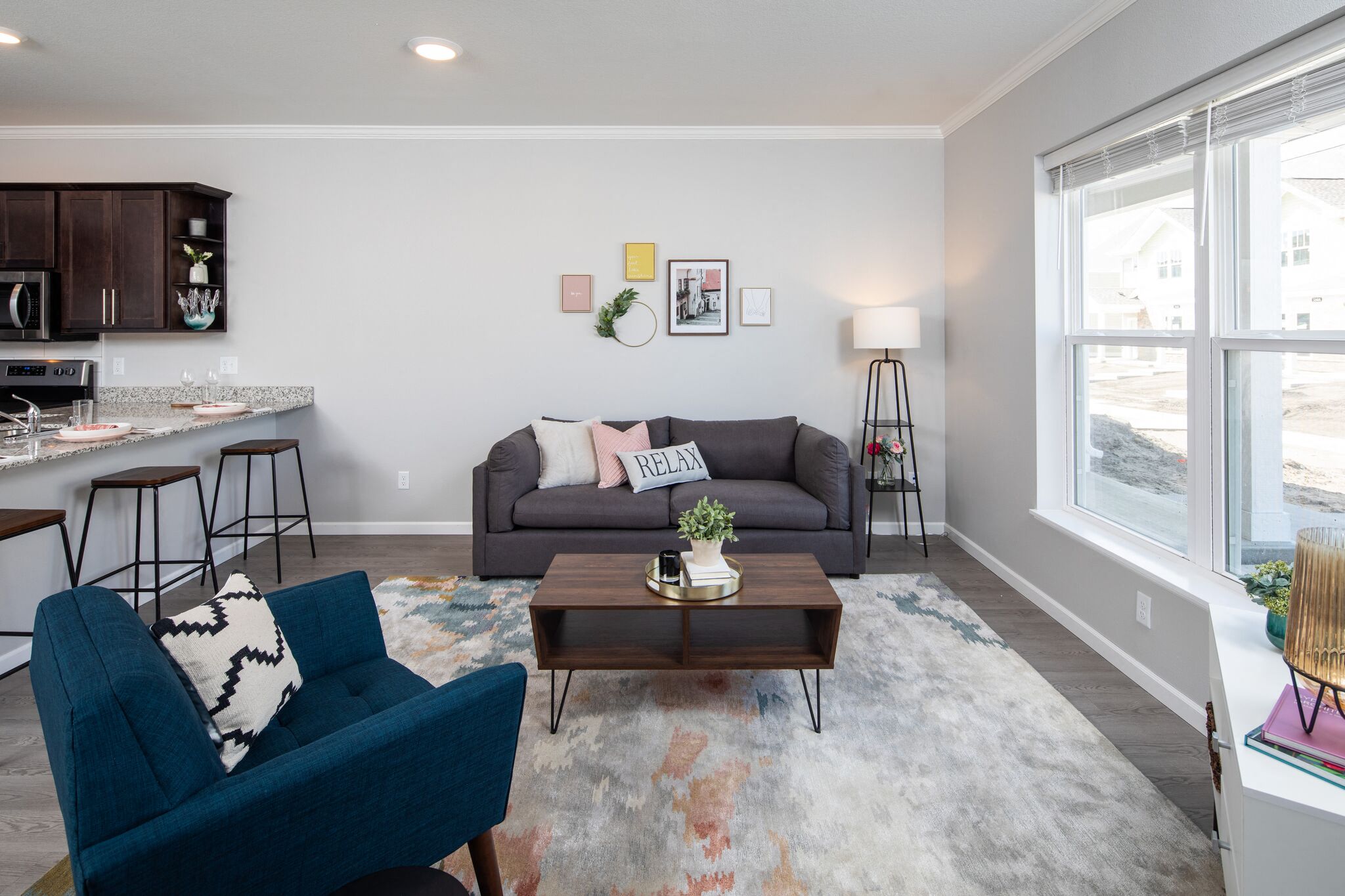 Spacious Living Room at The Edison at Rice Creek, Shoreview, MN