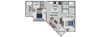 Whitney Floor Plan at The Edison at Bridlespur, Kansas City, 64114