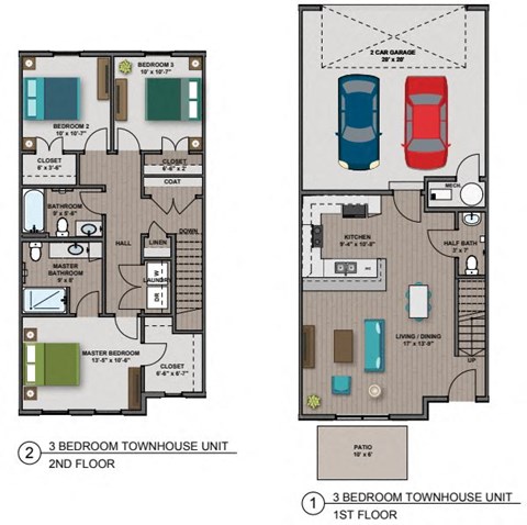 Whitney Floorplan at The Edison at Woodbury, Woodbury, MN, 55129