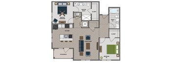 Whitney Floor Plan at The Edison at Chapel Hills, Colorado Springs, 80920