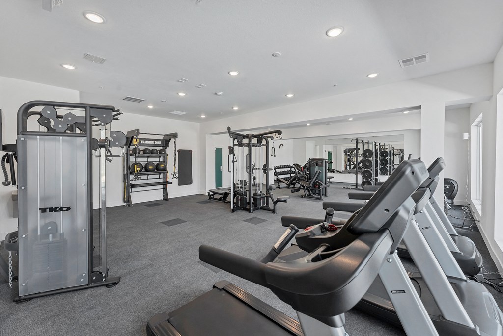 fitness center at The Edison at Chapel Hills, Colorado Springs, CO
