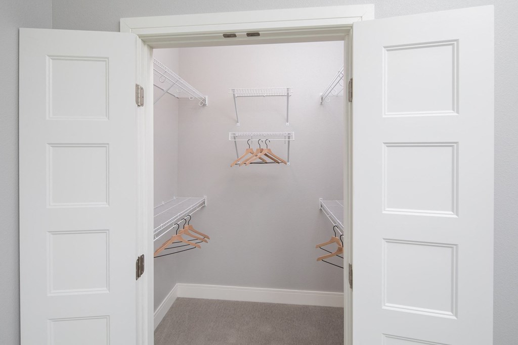 Tesla Second Bedroom Walk In Closet View at The Edison at Spirit, Lakeville Minnesota